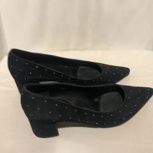 SANTORINI SUEDE PUMPS WITH BLOCK HEELS